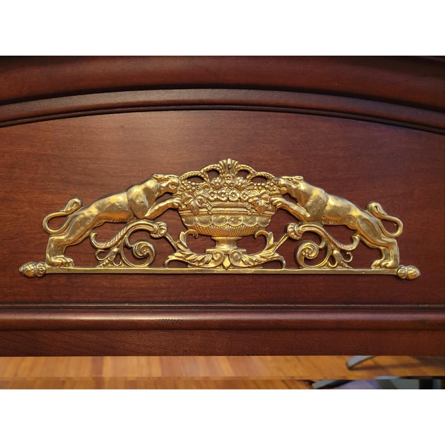 1990s 1990s Lineage by Drexel Trifold Cherry Dresser Mirror For Sale - Image 5 of 11