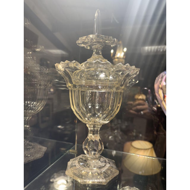 Vintage Crystal Candy Dish, 1930s, in Good conditions. Designed before 1890