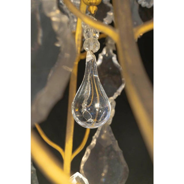 Large 19th Century Napoleon III Louis XV Chandelier in Bronze and Crystal For Sale - Image 9 of 10