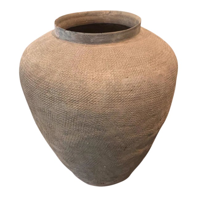 Stoneware Storage Jar China East Zhou Dynasty For Sale