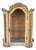 Petite 18th Century Venetian Painted Wood Rococo Vitrine with Carved Crest For Sale