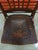 American Antique American Pressed Back Oak Dining Chair With Embossed Leather Seat For Sale - Image 3 of 14