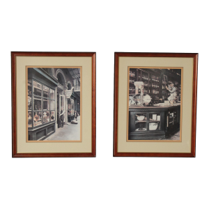 Vintage Pair of Framed Prints, New Orleans Pharmacy Museum