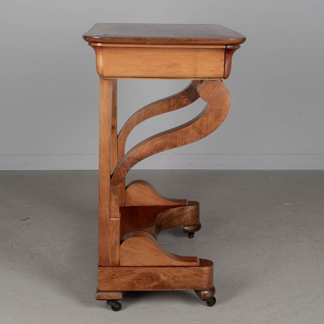 Wood 19th Century French Louis Philippe Walnut Console For Sale - Image 7 of 10