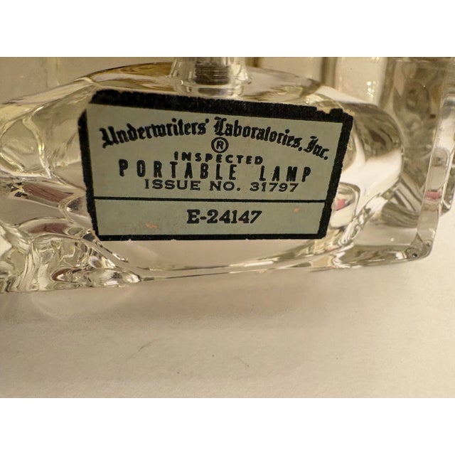 1940s Art Deco Crystal Boudoir Lamps - A Pair For Sale - Image 4 of 5