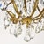 Vintage Brass and Crystal Chandelier 5 Light Baroque Rococo Revival Made in Sweden For Sale - Image 17 of 18