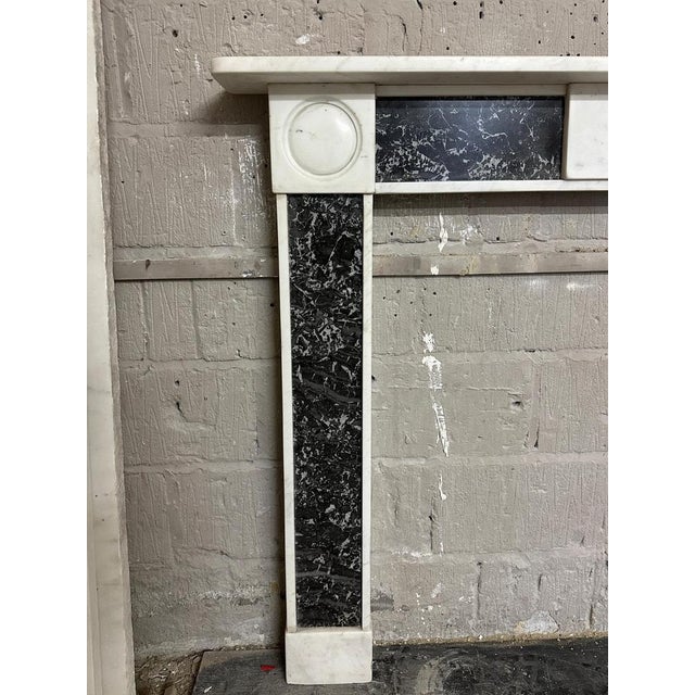Antique English Regency Marble Fireplace Mantel, 1820 For Sale - Image 4 of 9