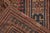 Hand-Knotted Antique Hamadan Rug in Beige Brown All Over Geometric Pattern For Sale In New York - Image 6 of 6