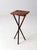 Brown Antique Rustic Pine Tripod Side Table For Sale - Image 8 of 11