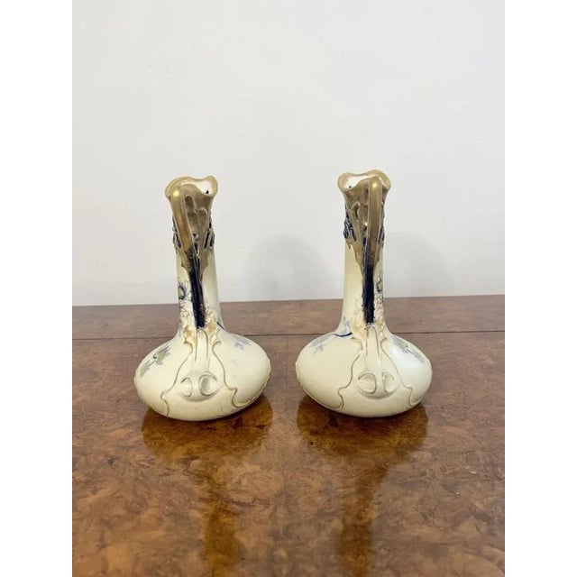 Art Nouveau Porcelain Jugs, 1895, Set of 2 For Sale - Image 6 of 10