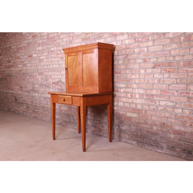 Antique Pine Postmaster Desk With Fitted Interior, Circa 1840s Chairish