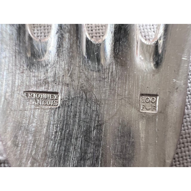 French Silver-Plated Flatware Set by François Frionnet, 1920s, Set of 60 For Sale - Image 7 of 16