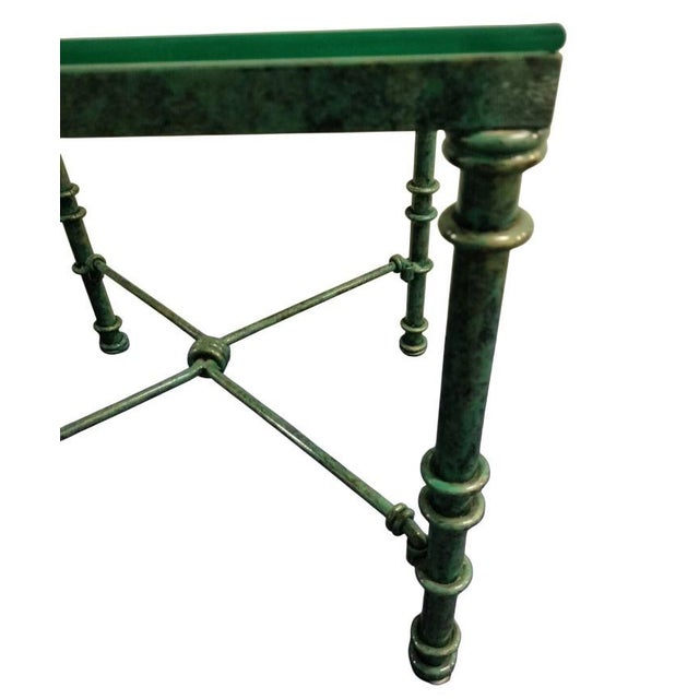 Metal Elevate Your Living Space With the Timeless Artistry of These Diego Giacometti-Inspired Glass Top Tables 1970s For Sale - Image 7 of 12