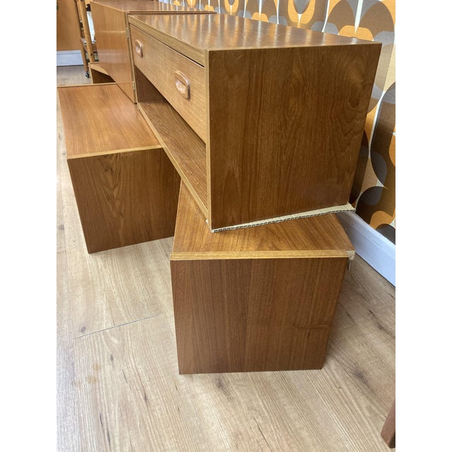 Brown Vintage Danish Teak Floating Wall Units, 1970s, Set of 5 For Sale - Image 8 of 11