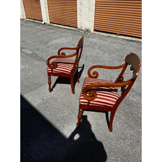 Early 19th Century Pair of Biedermeier Armchairs For Sale - Image 12 of 12