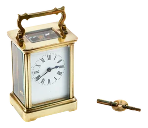 Antique Victorian Brass Carriage Clock, 1880