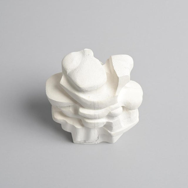 White Abstract Plaster Sculpture by Jan Keustermans, Plaster For Sale - Image 8 of 18