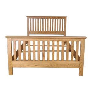 Custom Shaker Style Mission Oak Queen Size Bed