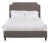 Reagan California King Bedframe, Mushroom Velvet For Sale