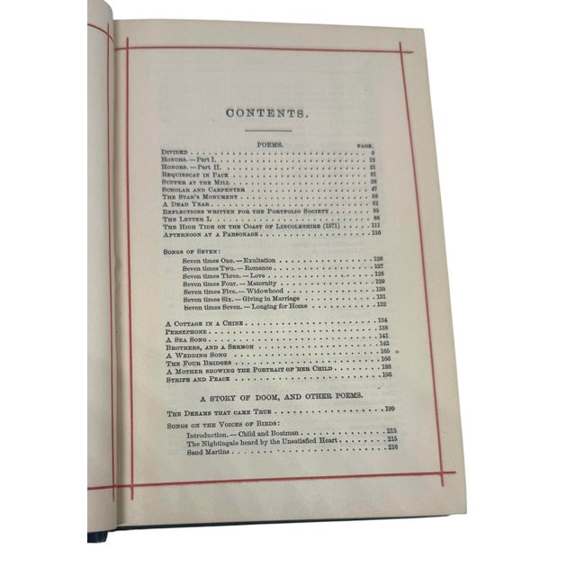 The Poetical Works of Jean Ingelow Published New York Thomas Y. Cromwell 1863 For Sale In Washington DC - Image 6 of 12