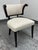 Mediterranean Custom Side Chair With Woven Wool Upholstery For Sale - Image 3 of 12