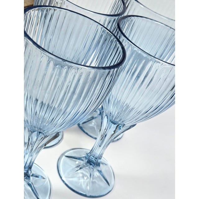 Fairytale Blue Goblets - Set of Four For Sale - Image 6 of 9