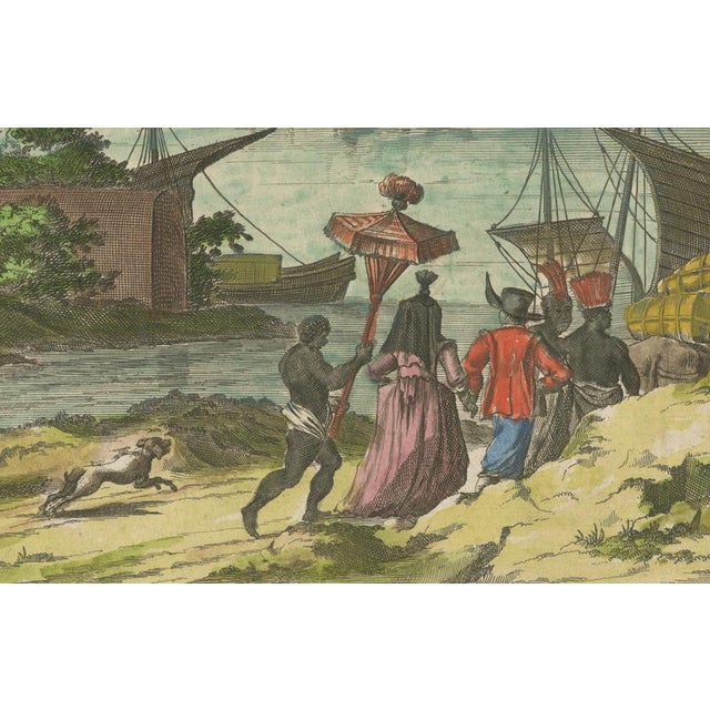 Copper Hand-Colored View of St. Augustine Florida, 1671 For Sale - Image 8 of 11