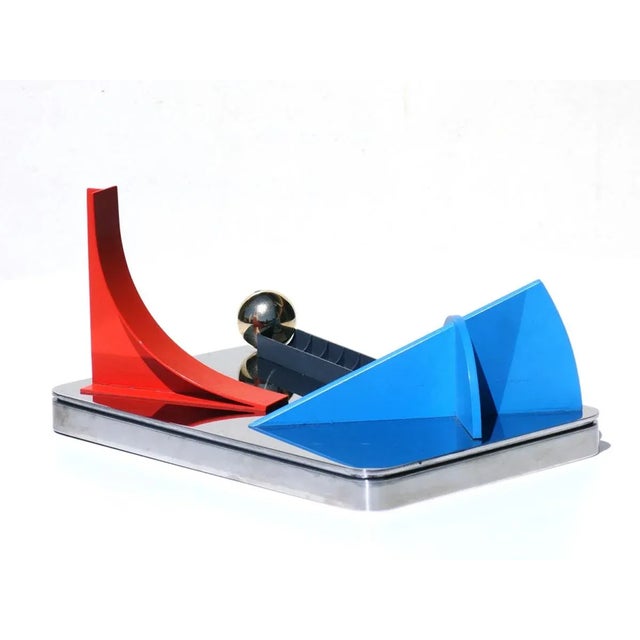 Postmodern Neodada Italian Sculpture by Lucio del Pezzo, 1980s, in Flawless conditions. Designed 1980 to 1989 This piece...