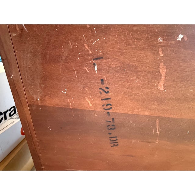 Mid-Century Modern Mid-Century Thomasville 9-Drawer Triple Dresser, Brass Hardware For Sale - Image 3 of 4