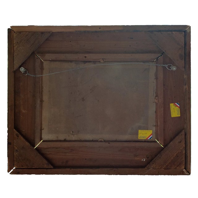 Mid 20th Century Mid 20th Century Signed Font - Boulevard in the Rain, Oil on Canvas For Sale - Image 5 of 13