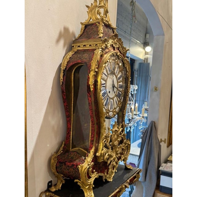 Impressive 19th Century French Boullework and Gilt Bronze Bracket Clock For Sale - Image 10 of 10