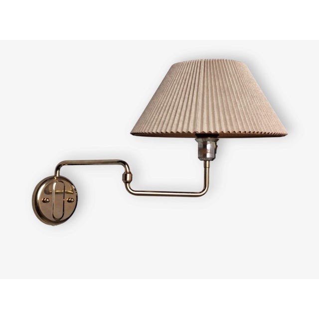 1970s Mid-Century Modern Raf, Articulating Wall Sconces, Brass, Gilt Metal For Sale - Image 10 of 17