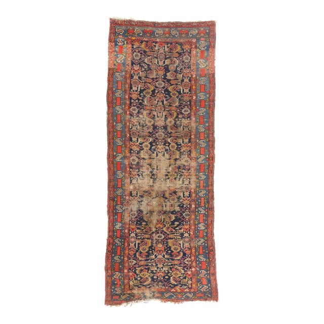 Late 19th Century Persian Malayer Rug, 03'11 X 09'10 For Sale