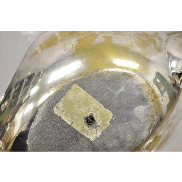 Silver Late 20th Century Modern Figural Silver Plated Copper Swan Bird Candy Dish Trinket Bowl - a Pair For Sale - Image 8 of 10