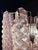 1960s Pink Murano Glass Wall Lamps with Drop-Shaped Prisms, 2000s, Set of 2 For Sale - Image 5 of 7