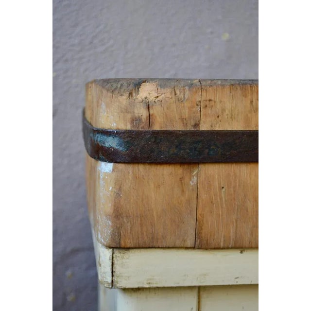 Industrial Butchers Block, 1950s For Sale - Image 6 of 11