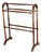 19th C. Victorian Quilt / Blanket Rack Stand Arched Turned Wood, New England For Sale