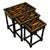 English Painted Nesting Tables with Découpage For Sale - Image 10 of 10