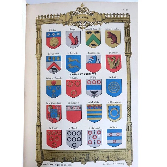 Mid 19th Century Vraie Science des Armoiries by Marquis Claude Drigon de Magny First Edition French Book For Sale - Image 4 of 13