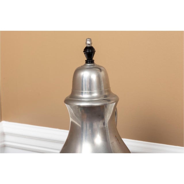 Antique Royal Holland Pewter Coffee Service on Ornate Stand & Sternau Warmer For Sale In Raleigh - Image 6 of 11