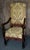 Jacobean Antique Carved Oak Armchair 1920s Tudor Style High Back Fringe Stretcher Base For Sale - Image 3 of 13