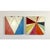 Two 8”x8” cradled wood panels. Each shape is hand cut from natural fiber papers and then suspended between layers of clear...