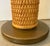 Wood Tall Midcentury Modern Wicker & Brass Table Lamp From 70's For Sale - Image 7 of 7