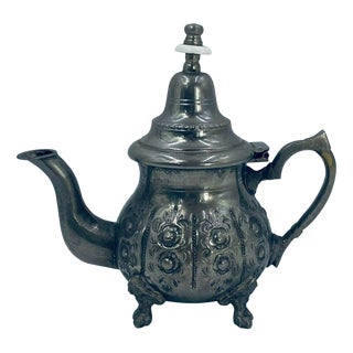 Vintage Moroccan Teapot, 1972 For Sale