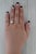 Platinum Vintage Round 0.64ctw Diamond Engagement Ring 900 Platinum Size 7.25 For Sale - Image 8 of 8