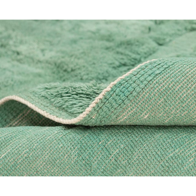 Textile Oversize Hand-Knotted Moroccan Wool Rug | 11'9" X 8'1" | One of a Kind For Sale - Image 7 of 8