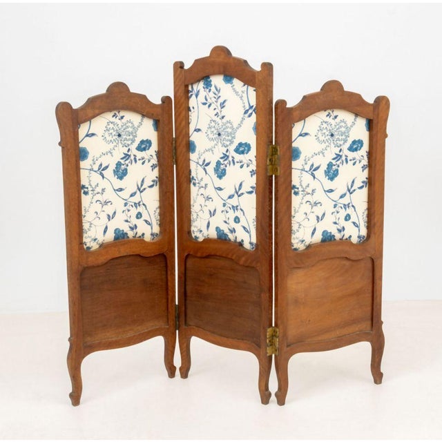 Early 20th Century Louis XVI Style Walnut Folding Table Screen For Sale - Image 5 of 7