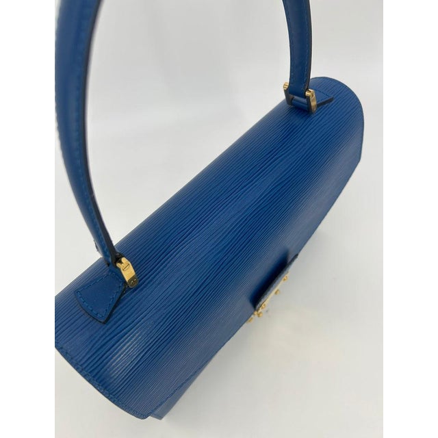 Mid 20th Century Louis Vuitton Blue Epi Concorde Bag For Sale - Image 9 of 12