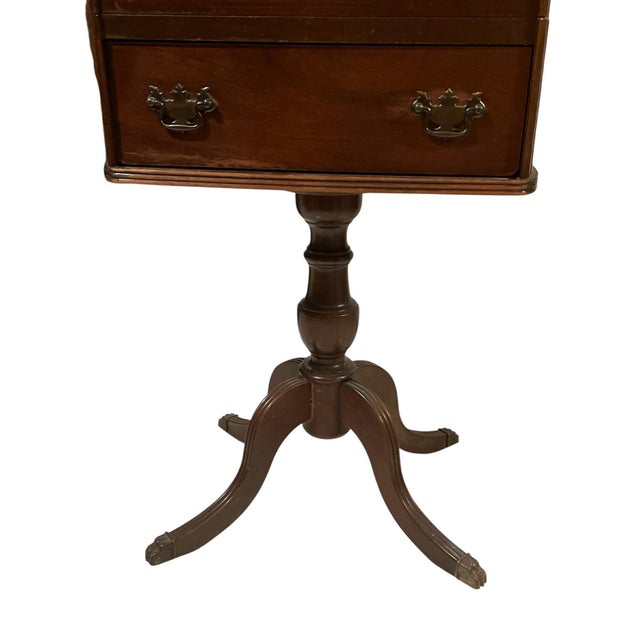 Mahogany Thread Table-Mid - Late 19th Century For Sale - Image 12 of 18
