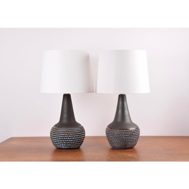Danish Modern Ceramic Table Lamps by Einar Johansen for Søholm, 1960s, Set of 2 For Sale - Image 12 of 12